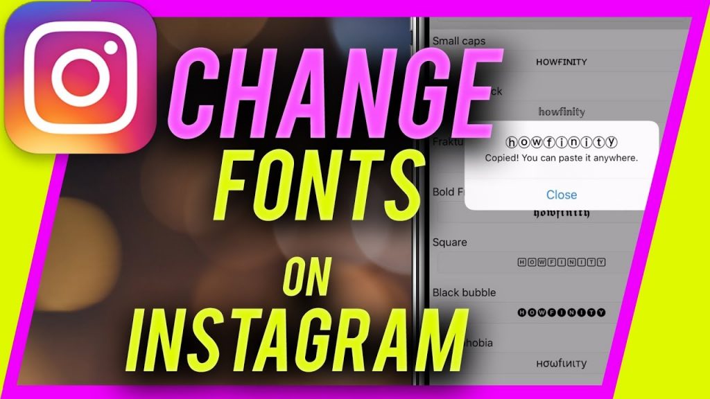 how to change font on instagram bio