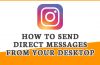 How to send direct message on Instagram from computer